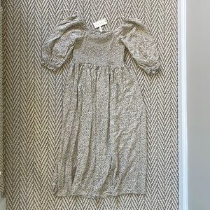 Rylee + Cru neutral dress, girls size 12-14y